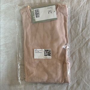 H&M Baby Ribbed Matching Set in Blush Pink